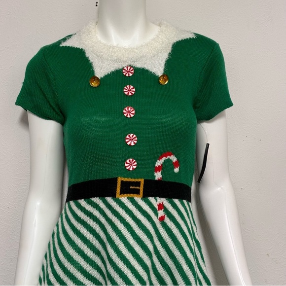 Juniors ELF SWEATER DRESS size M
7-9 NWT - Picture 2 of 7